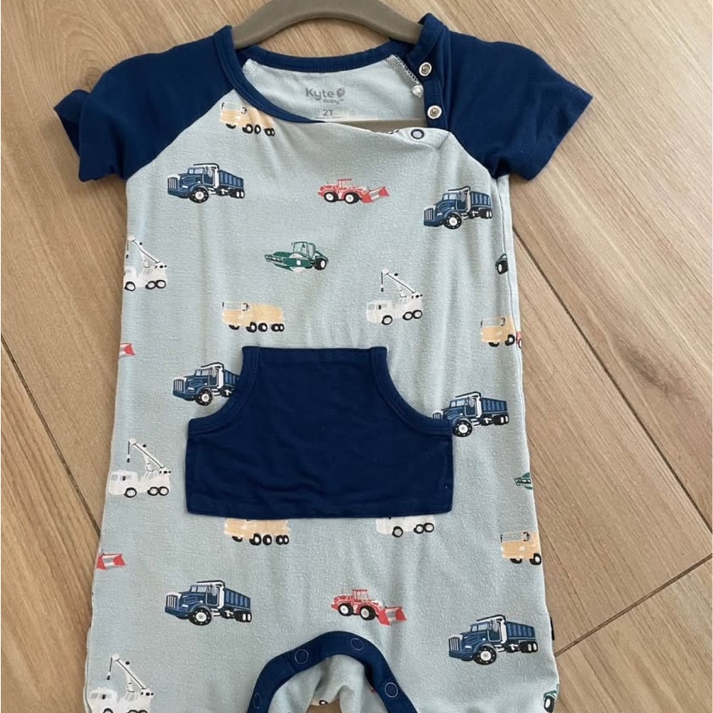 Kyte Baby trucks romper 2T. Bundle to save